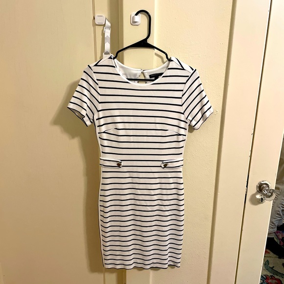 Banana Republic blue stripped dress - Size 2 - Picture 1 of 2